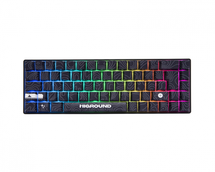 Higround BLACKICE Base 65 Hotswap Gaming keyboard - ISO UK [White Flame] (DEMO)