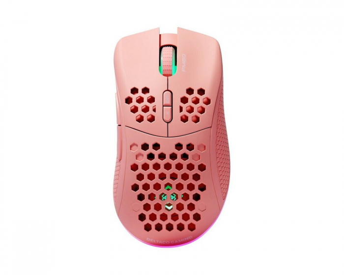 Deltaco Gaming PM80 Wireless RGB Gaming Mouse Ultralight - Pink (DEMO)