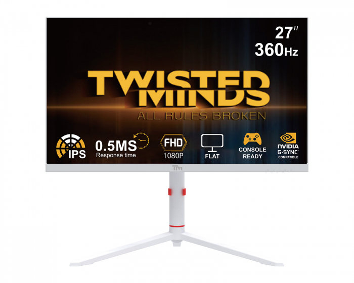 Twisted Minds Artic Pro Series 27” FHD, 360Hz, Fast IPS, 0.5ms, HDR400 Gaming Monitor (DEMO)