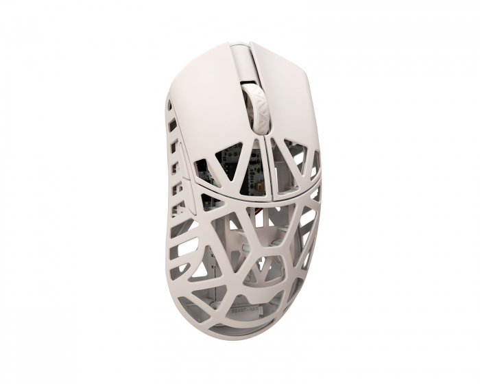 WLMouse Beast X Max Wireless Gaming Mouse - Milky White [Omron Opticals] (DEMO)