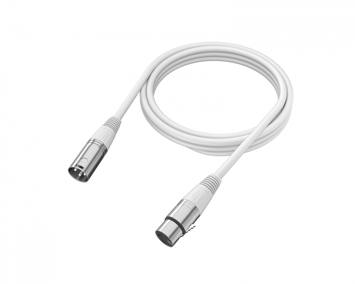 Fifine XLR Cable - 3pin - 1.8 Meter - White (DEMO)
