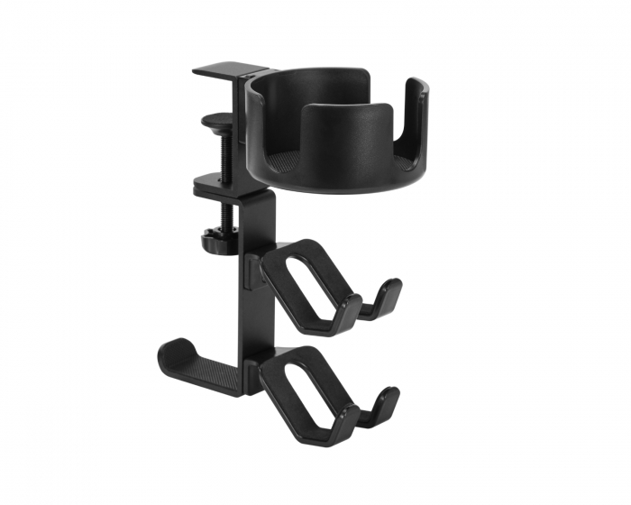 MaxMount Holder for Drinks, Headphones and Controllers - Black (DEMO)