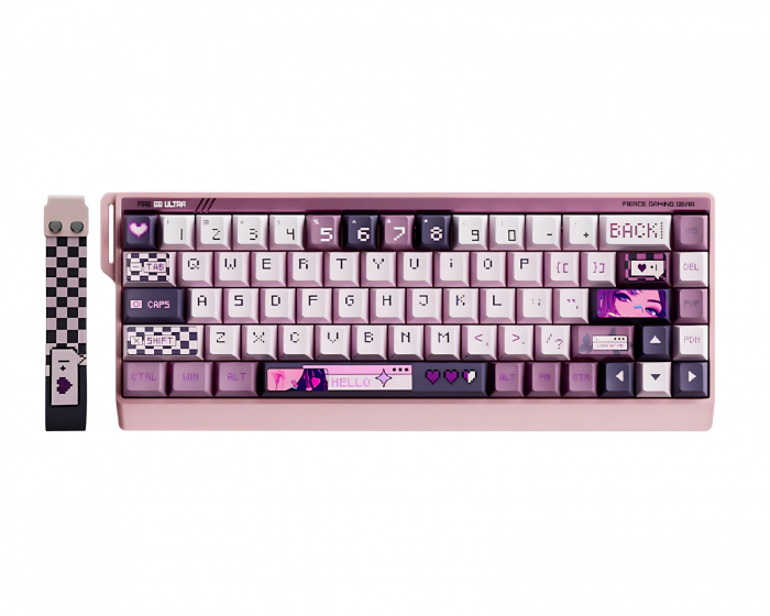 FGG FIRE68 Ultra Magnetic HE ANSI Keyboard [Gateron Jade Pro] - Hallo Rose (DEMO)