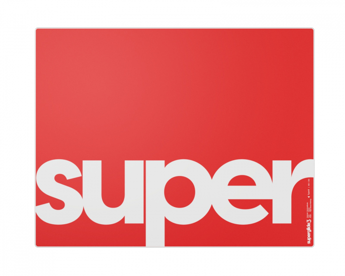 Superglide Glass Mousepad v3 L - Type-S - Red (DEMO)