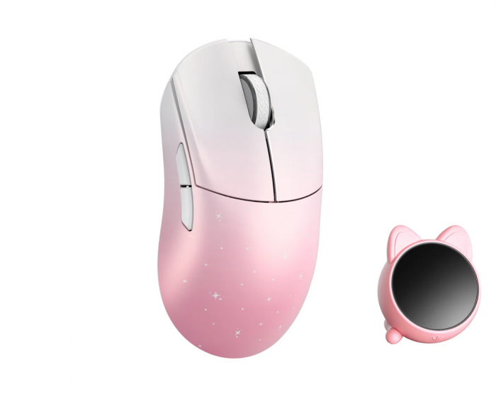 WLMouse Huan Stainless Magnesium Alloy Wireless Gaming Mouse - White/Pink (DEMO)