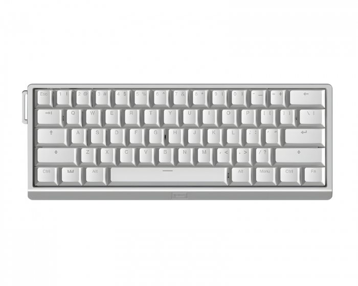 Wooting 60HE V2 Keyboard - ANSI Non Split Spacebar - Silver Aluminum (DEMO)