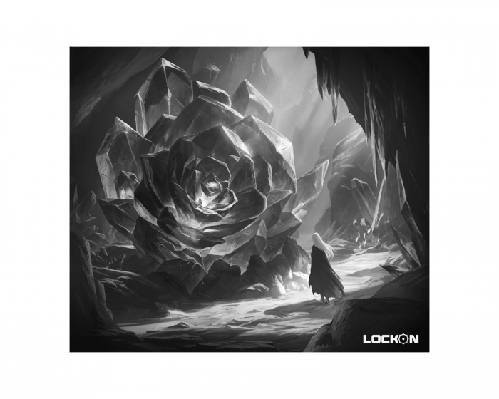 LockOn Odyssey Glass Mousepad - Black & White - Limited Edition (DEMO)