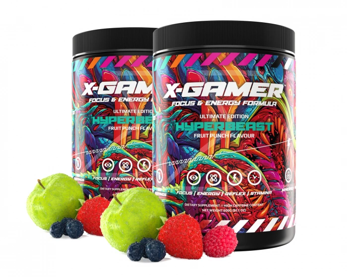 X-Gamer 2 x 600g X-Tubz Hyperbeast - 60 Servings