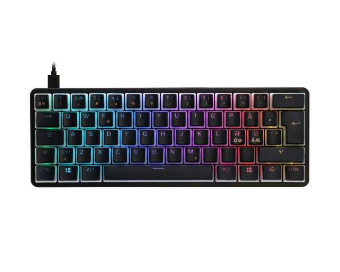 MaxGaming Custom Mechanical Keyboard Bundle - 60% - Black