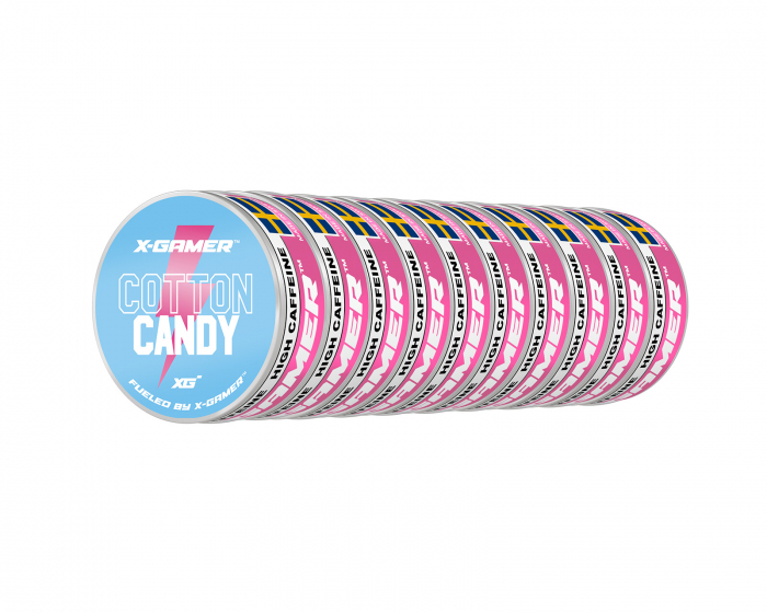 X-Gamer Pouch Energy - Cotton Candy (10-Pack)