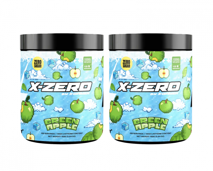 X-Gamer X-Zero Green Apple - 2 x 100 Servings
