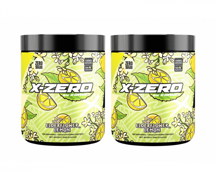 X-Gamer X-Zero Elderflower Lemon - 2 x 100 Servings