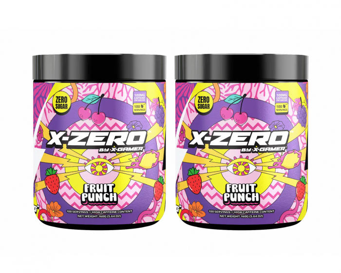 X-Gamer X-Zero Fruit Punch - 2 x 100 Servings