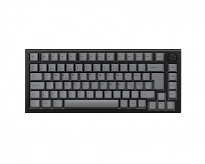 Glorious GMMK Pro 75% ISO – Black Slate x Black Ash Bundle [Gateron Red]