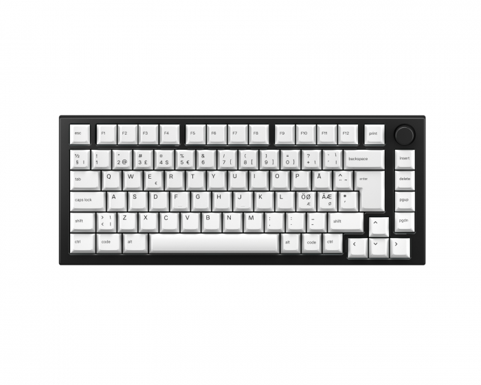 Glorious GMMK Pro 75% ISO – Black Slate x Arctic White Bundle [Gateron Red]