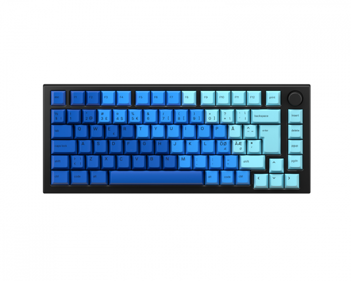 Glorious GMMK Pro 75% ISO – Black Slate x Caribbean Ocean Bundle [Gateron Red]
