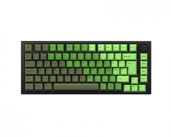 Glorious GMMK Pro 75% ISO – Black Slate x Olive Bundle [Gateron Red]