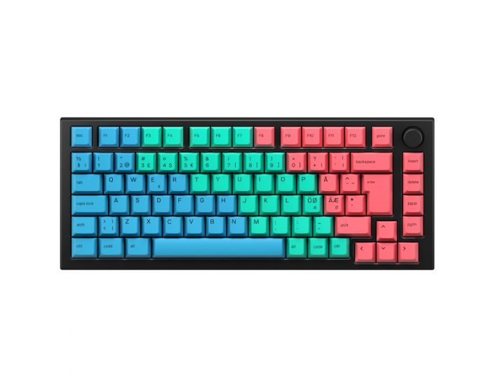 Glorious GMMK Pro 75% ISO – Black Slate x Pastel Bundle [Gateron Red]
