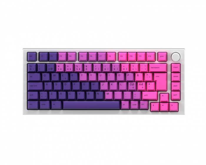 Glorious GMMK Pro 75% ISO – White Ice x Nebula Bundle [Gateron Red]
