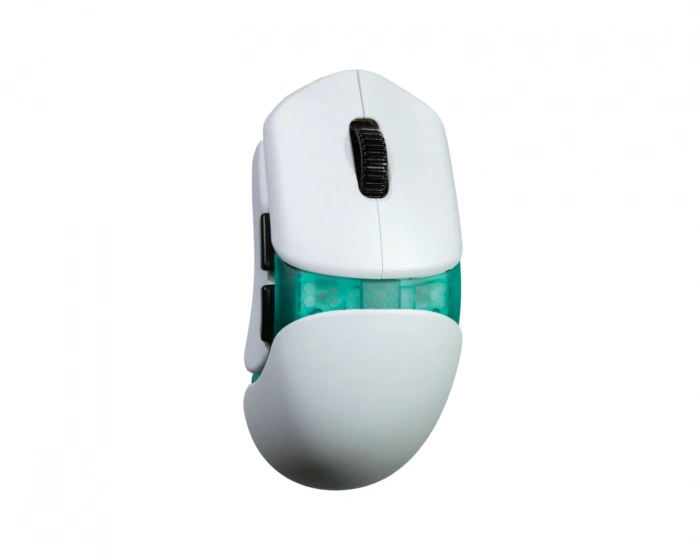 Orbital Works Pathfinder Wireless Gaming Mouse – White + Core Body – Nova Teal