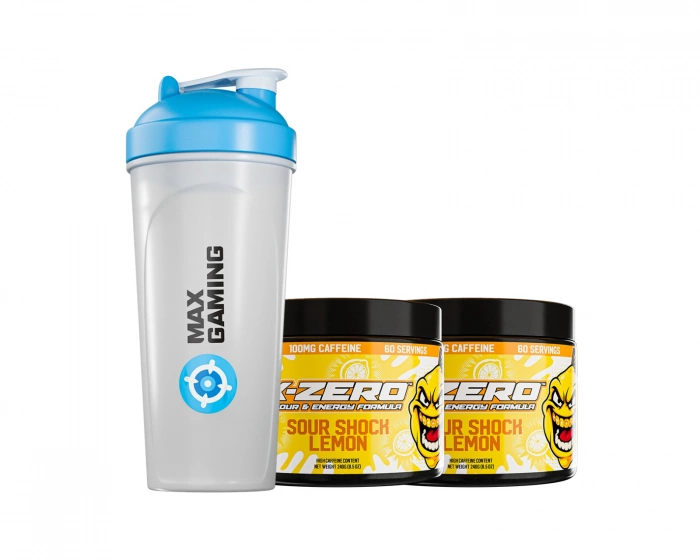 X-Gamer X-Zero Sour Shock Lemon - 2 x 60 Servings + Shaker