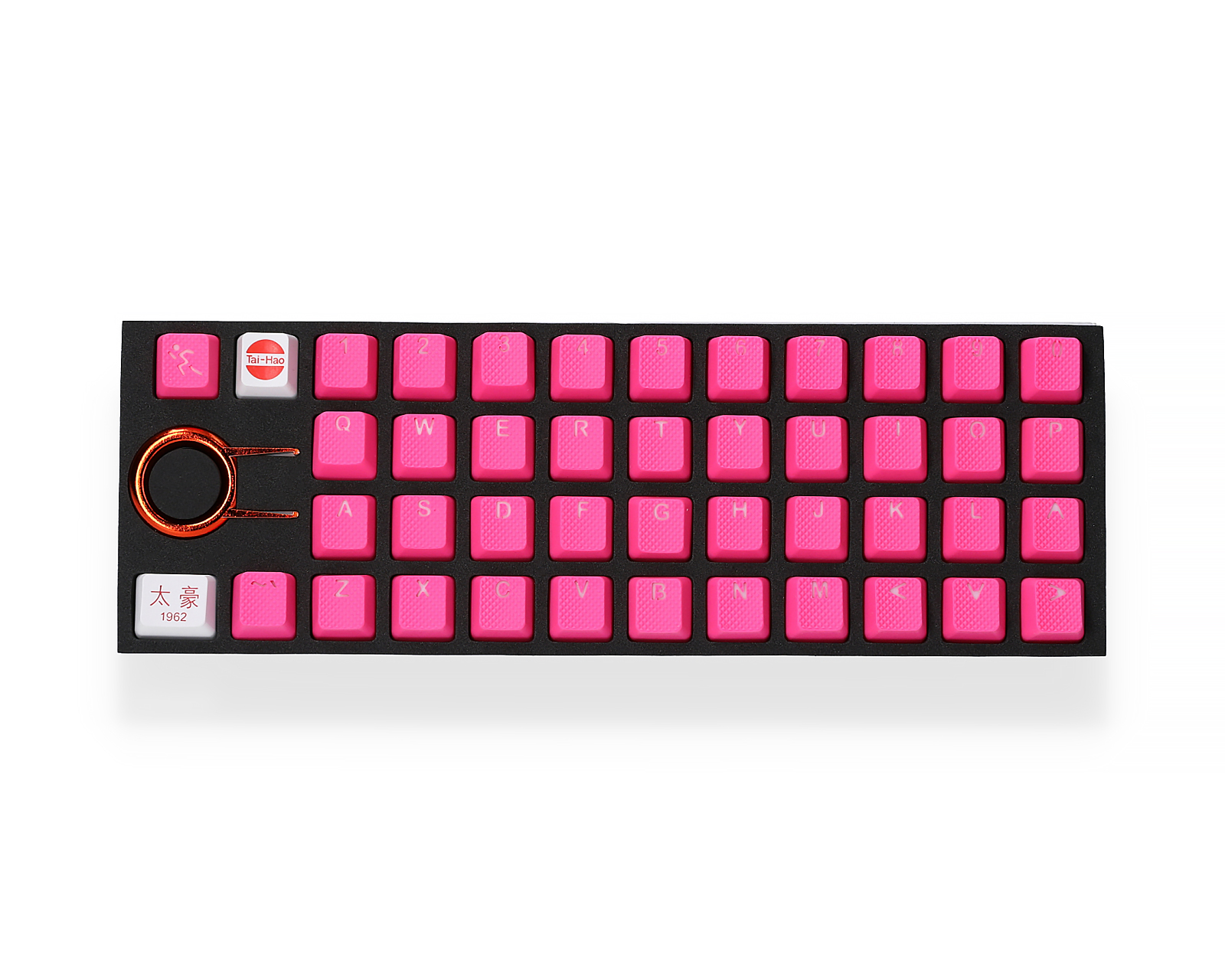 Buy Tai Hao 42 Key Rubber Double Shot Backlit Keycap Set Neon Pink At Maxgaming Com