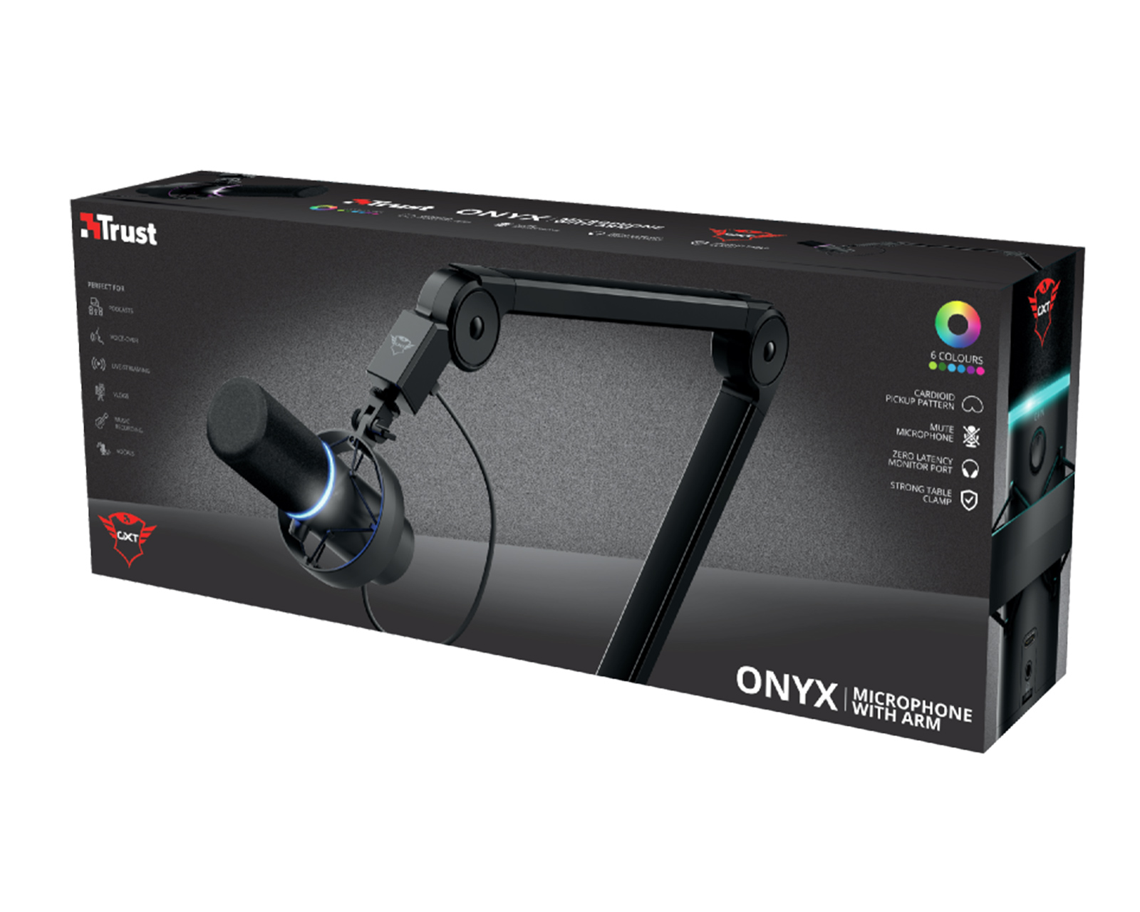 Trust GXT 255+ Onyx Professional Microphone With Arm - MaxGaming.com