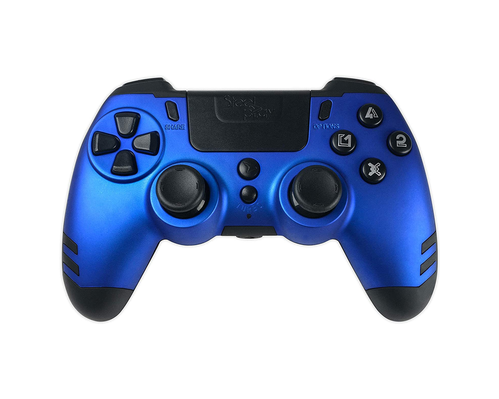 Autocollant Ps4 Pro Carbone Bleu