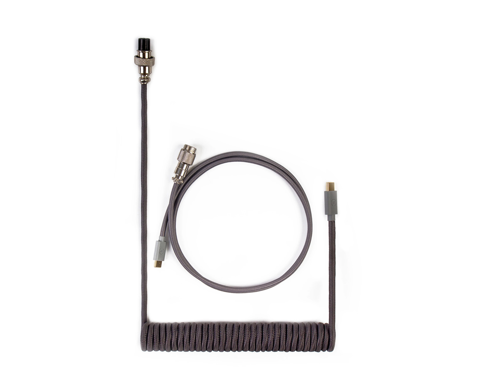 Câble spirale USB mâle à Lightning - Noir - 1 m