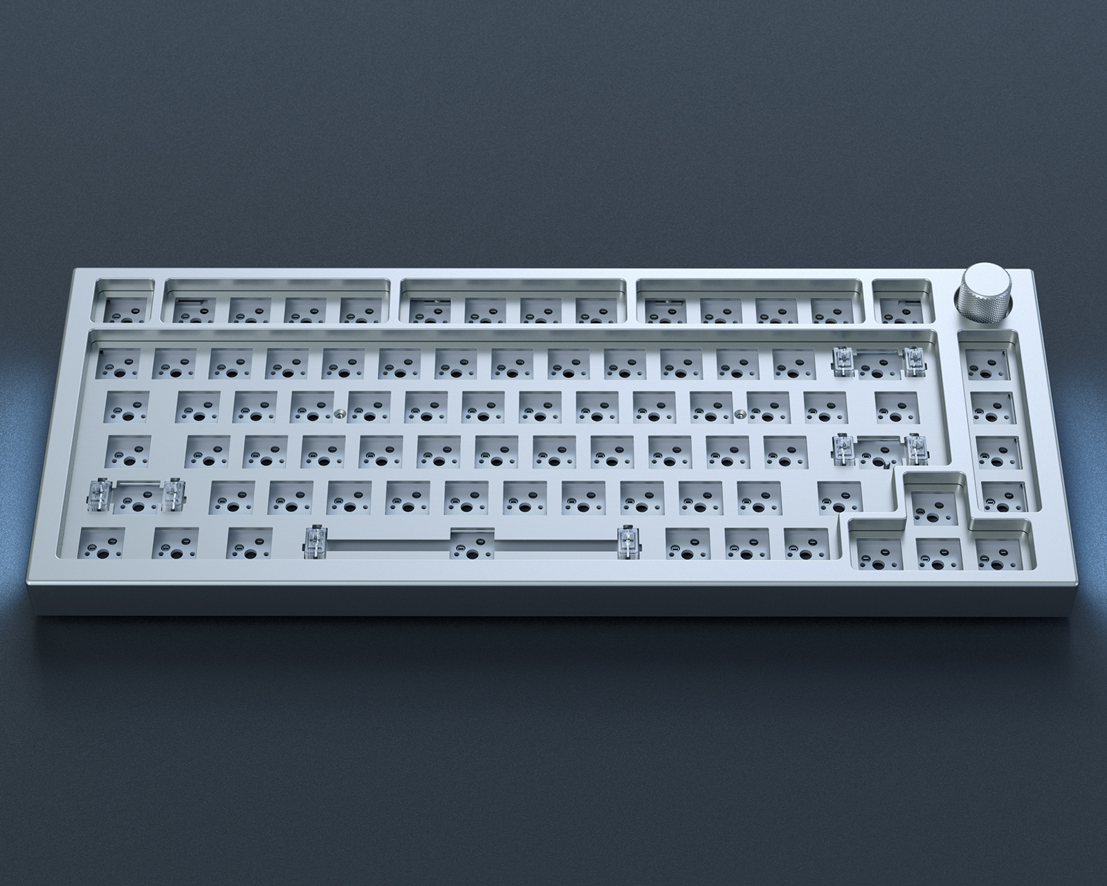 Glorious GMMK Pro 75% Barebone ANSI White Ice - MaxGaming.com