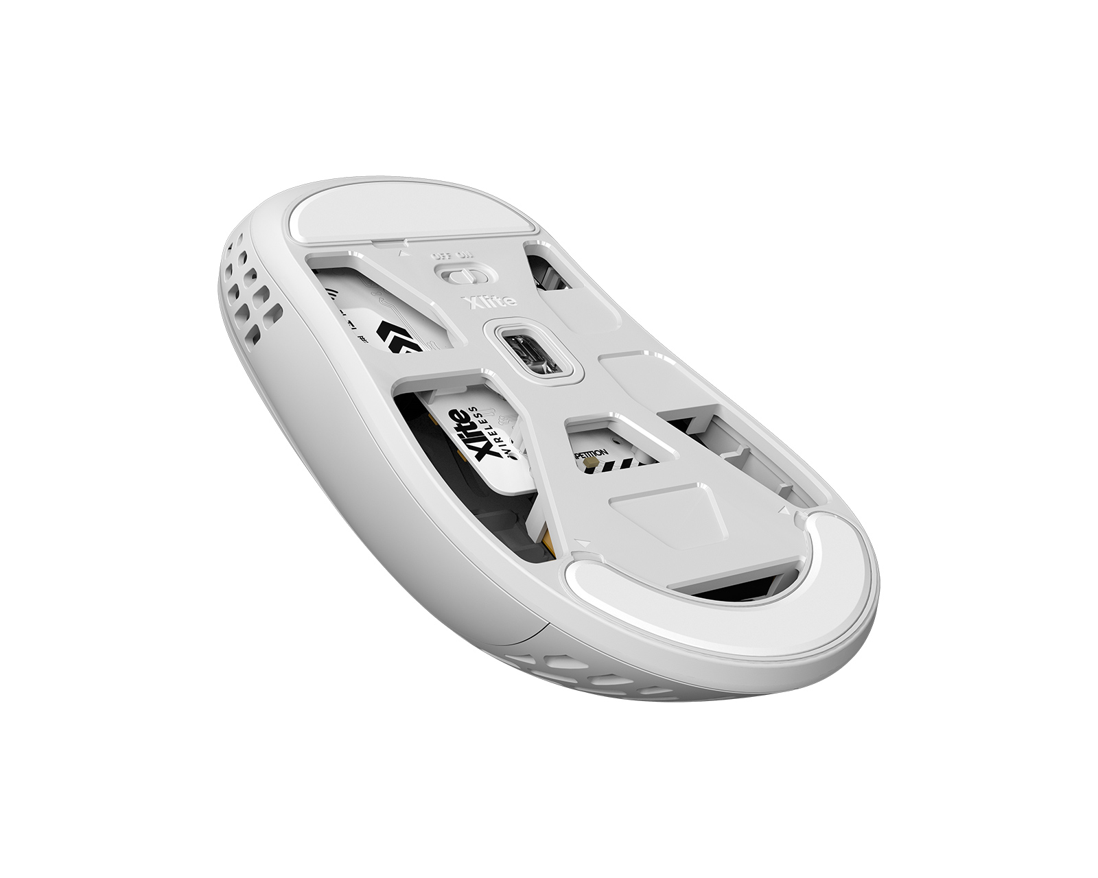 Pulsar Xlite Wireless v2 Mini Gaming Mouse - White - MaxGaming.com