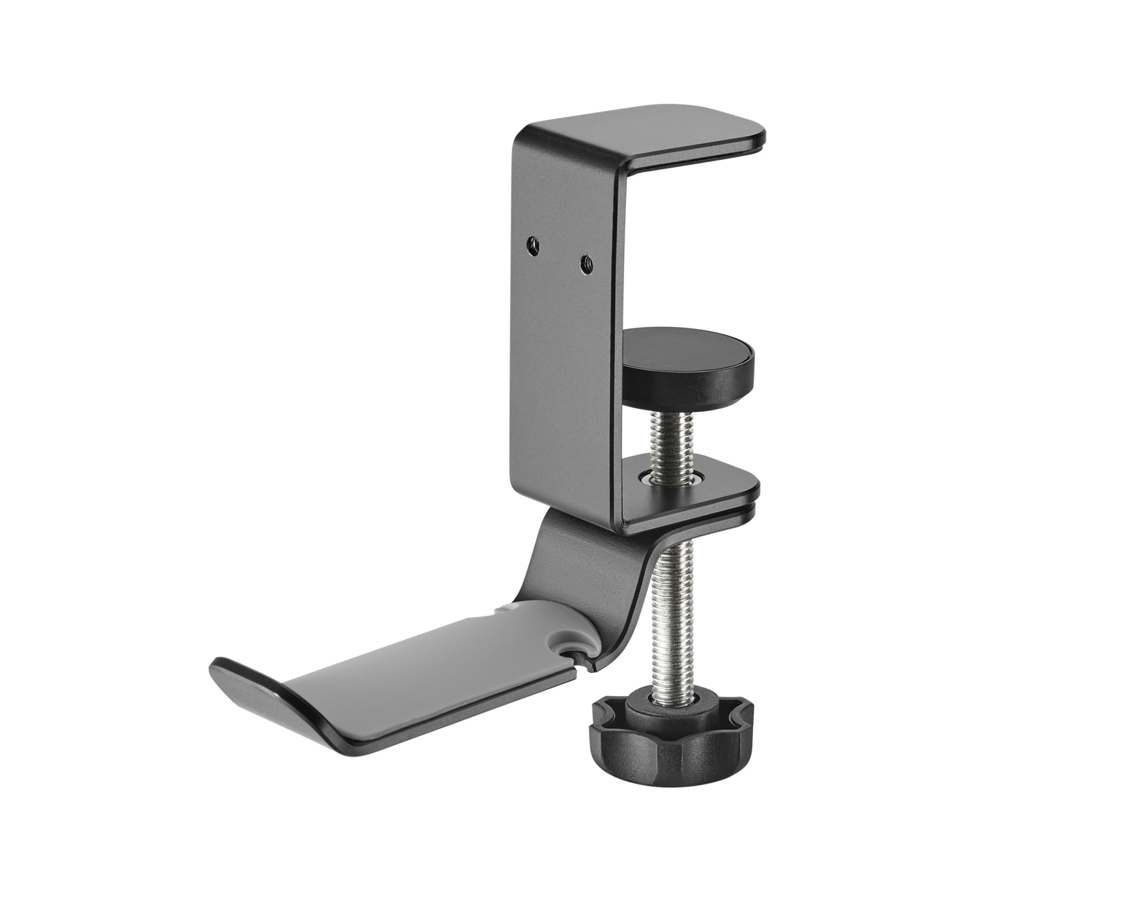 MaxMount Clamp On Universal Headphone Holder Black