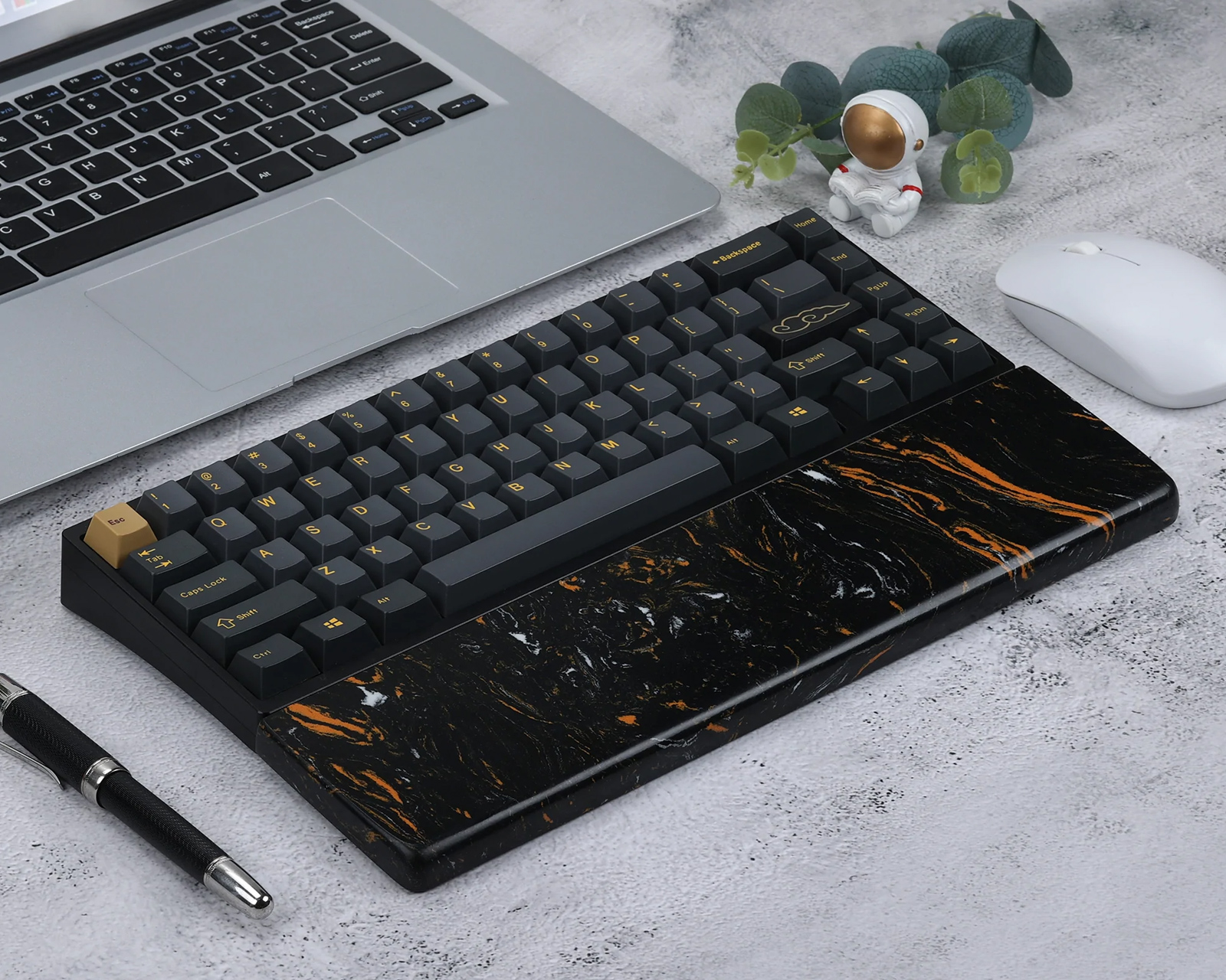 KBDfans Quartz Wrist Rest 75 Black