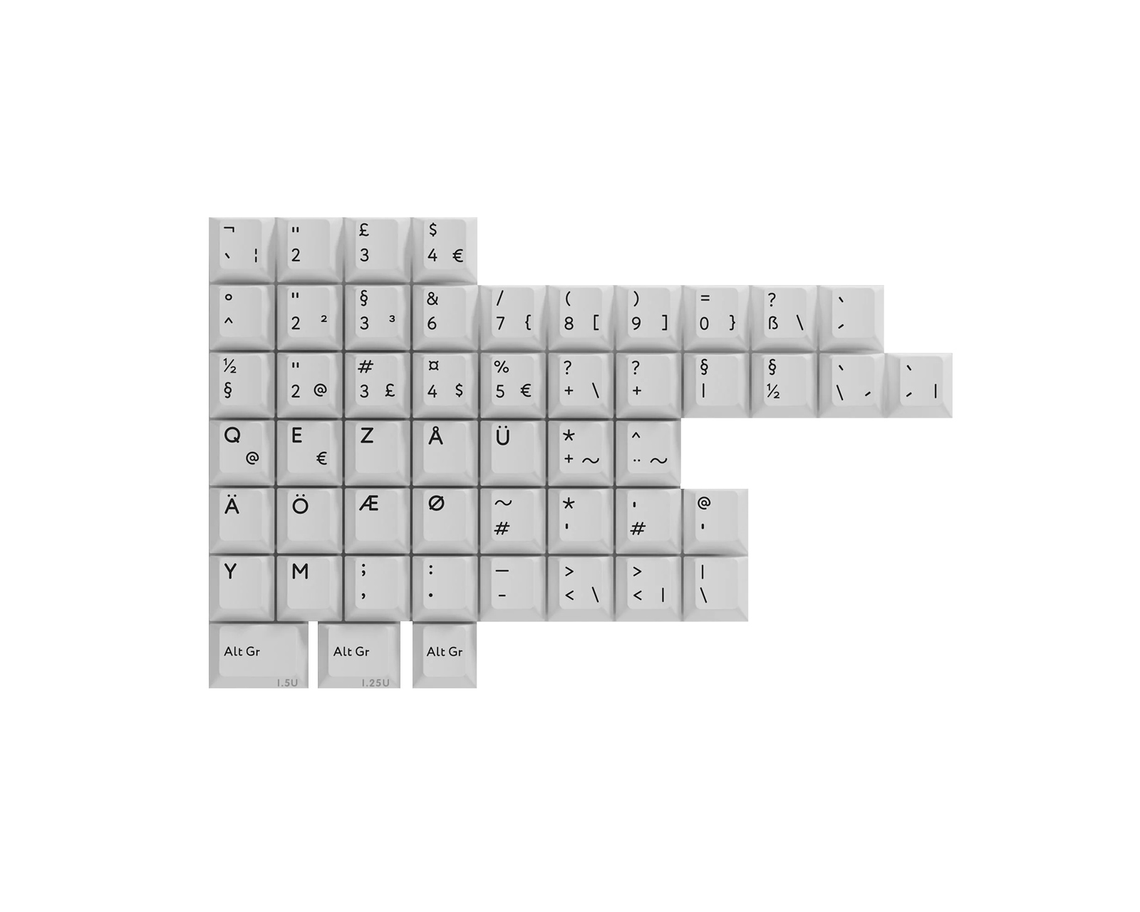 KBDfans PBTfans BoW International kit - MaxGaming.com