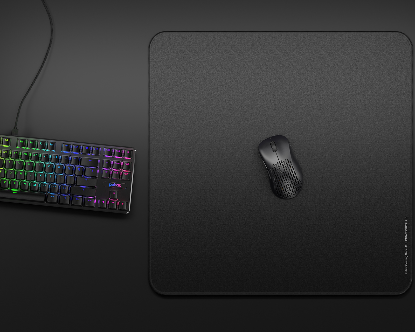 Pulsar Paracontrol V2 Mousepad XL Square - Black - MaxGaming.com