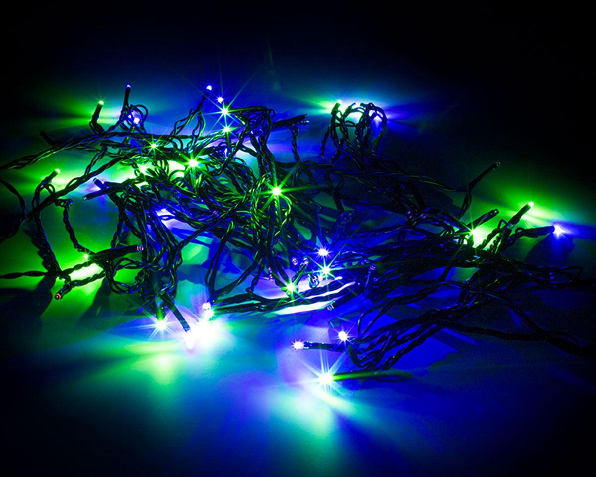 Deltaco Smart Home WiFi light chain, indoor/outdoor 10m, 80 RGB LEDs