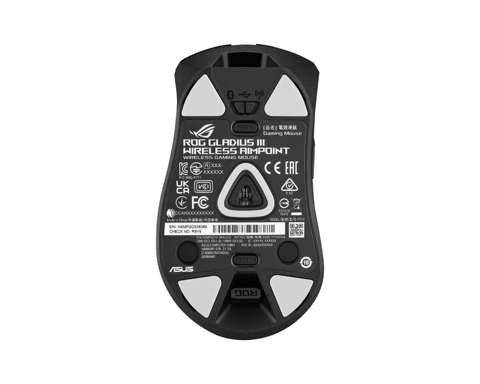 Asus ROG Gladius III Wireless AimPoint Gaming Mouse - Black