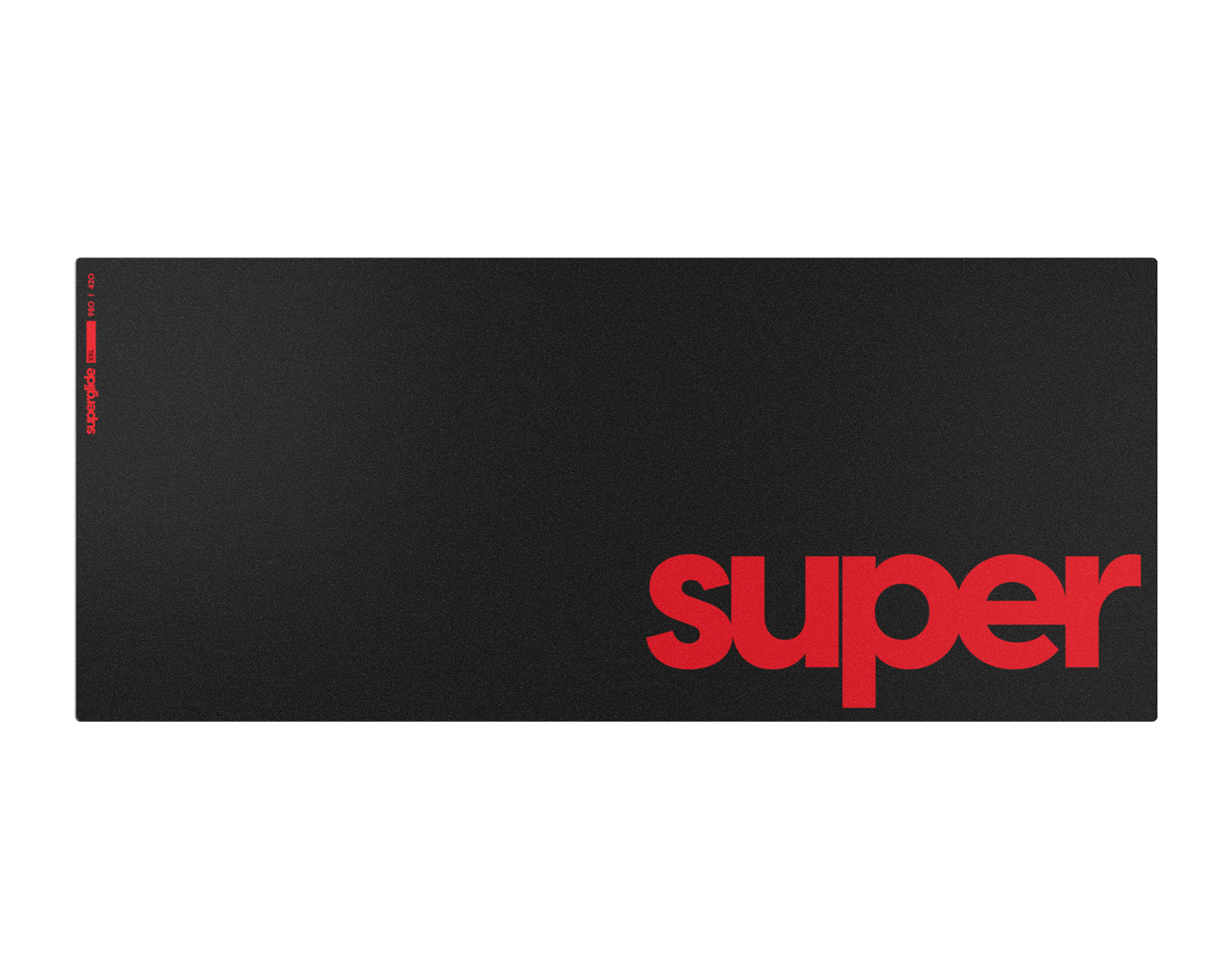 Superglide Glass Mousepad - Supersize - XXL - Black - MaxGaming.com