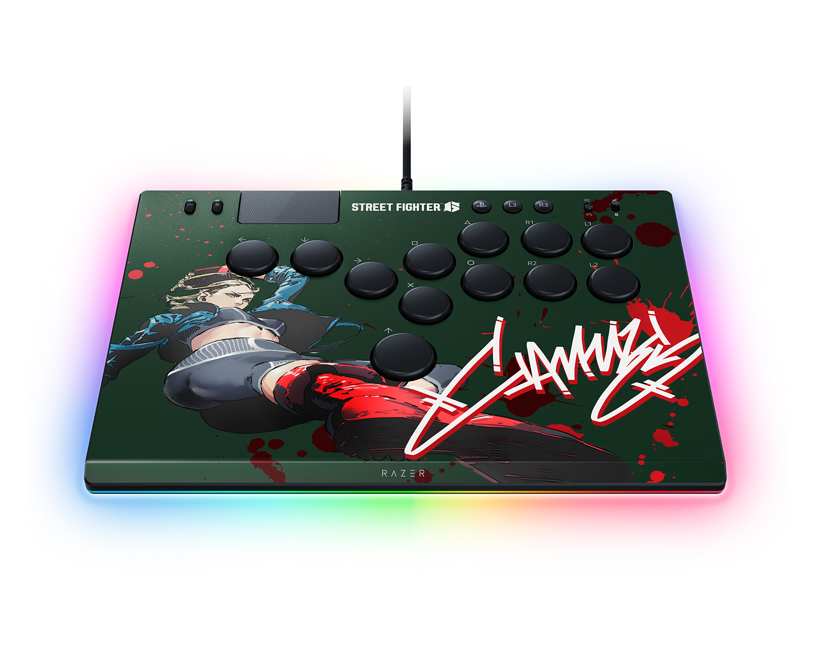 Razer Kitsune Arcade Controller PS5 & PC - SF6 Cammy Edition