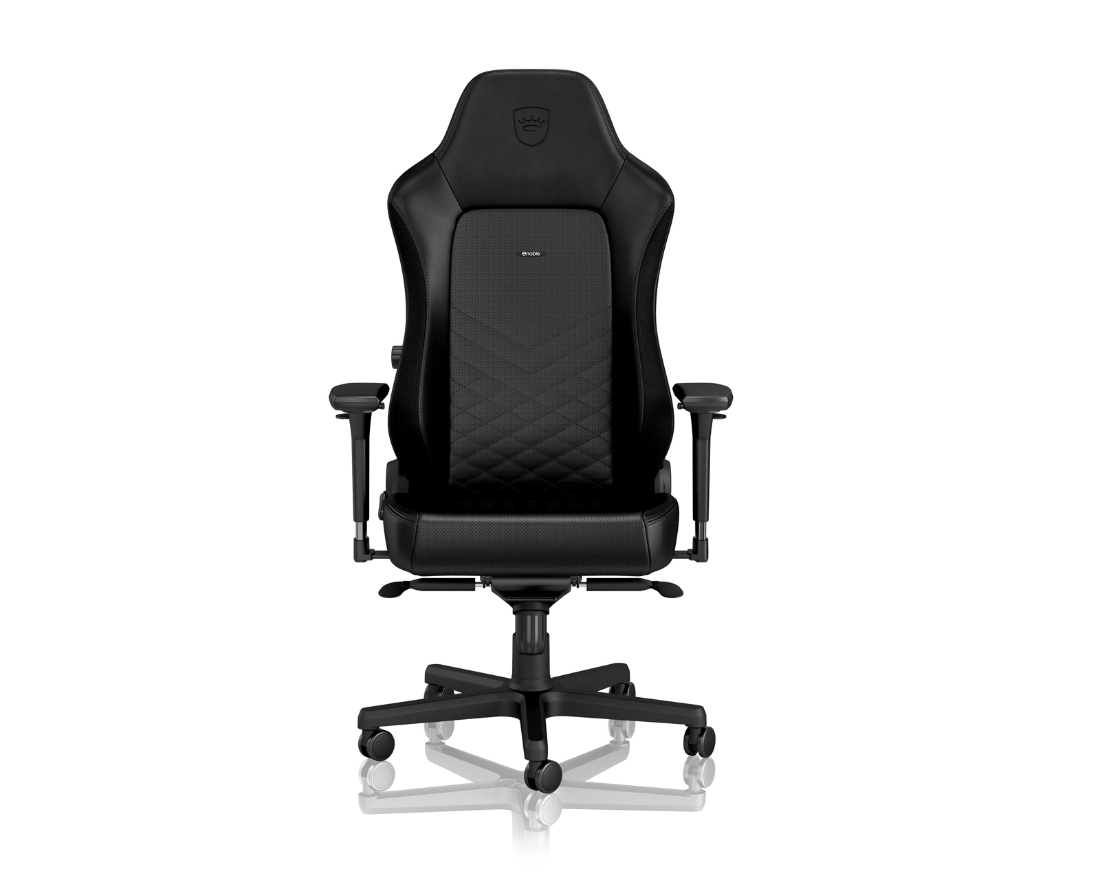 noblechairs HERO PU-Leather - Black / Black - MaxGaming.com