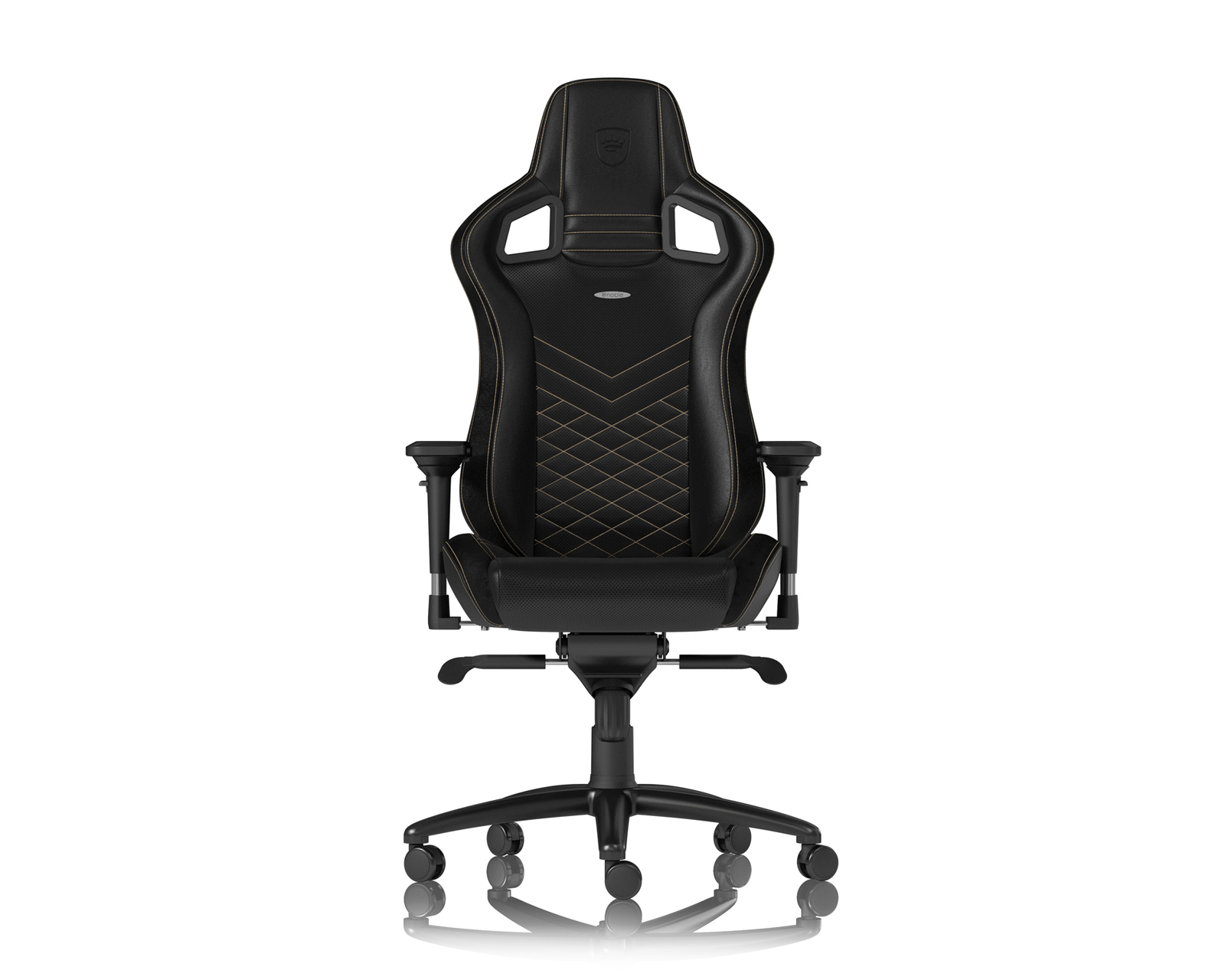 noblechairs EPIC PU-Leather - Black / Gold - MaxGaming.com