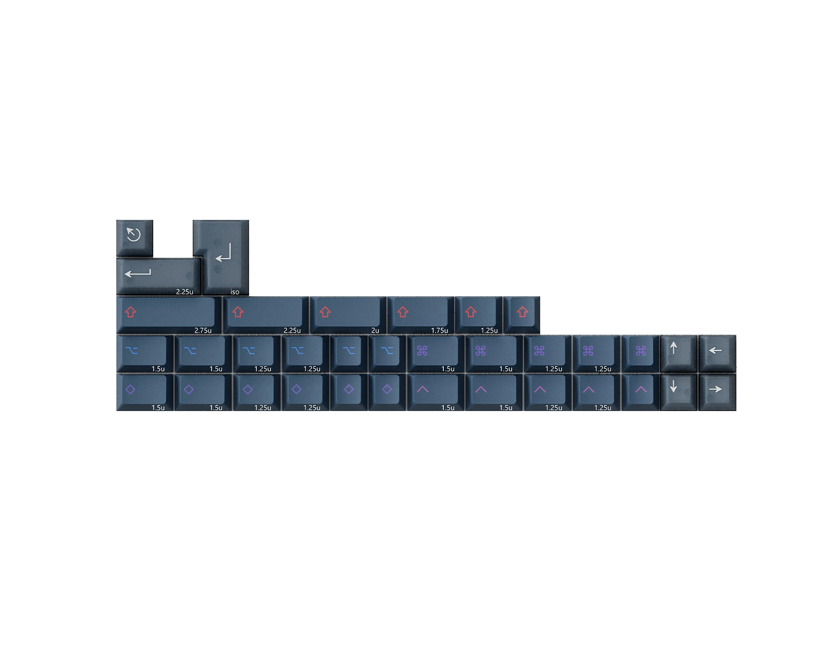 KBDfans PBTfans Spark R2 - Mod Kit Blue - MaxGaming.com