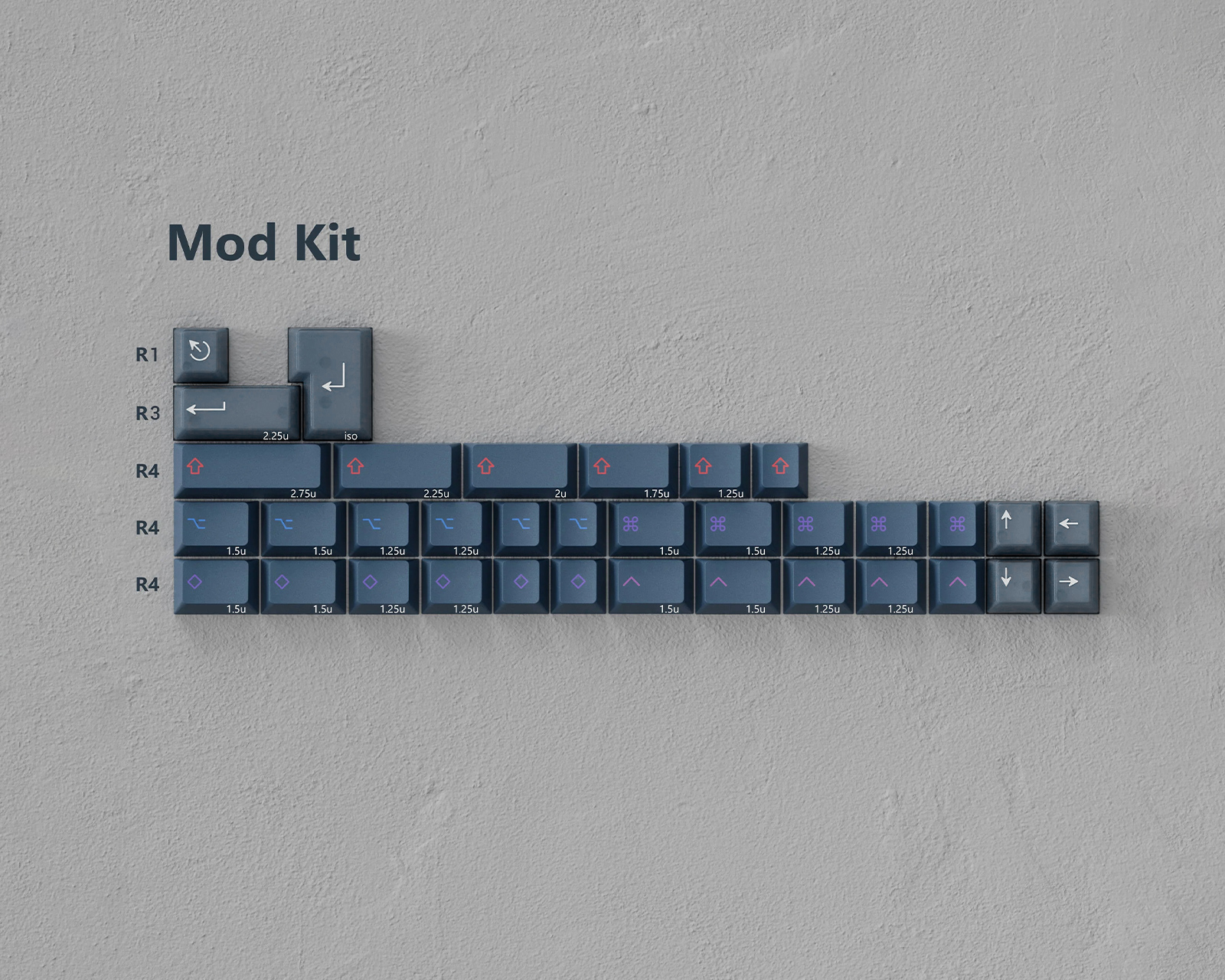 KBDfans PBTfans Spark R2 - Mod Kit Blue - MaxGaming.com