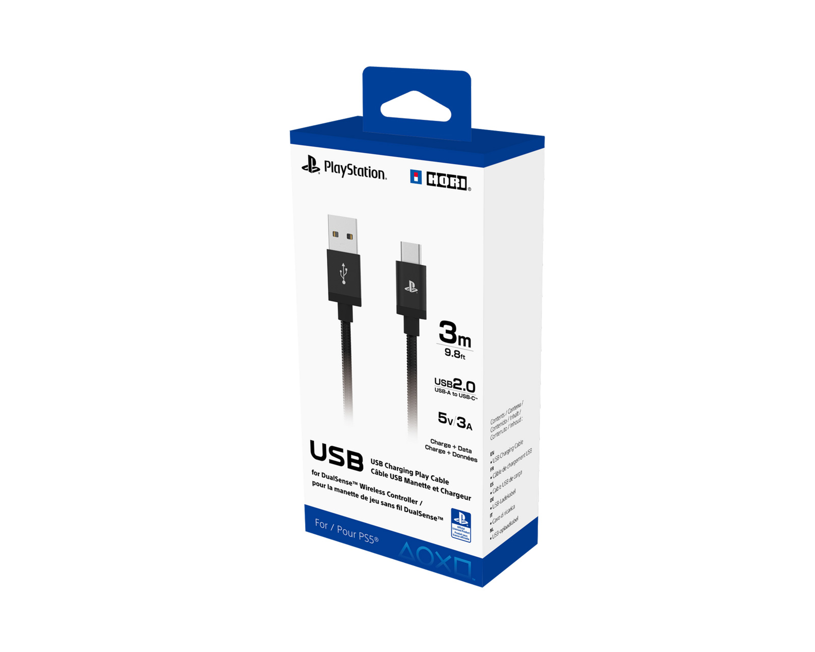 Cable charge usb pour manette (3 mètres) - Under Control - Sony