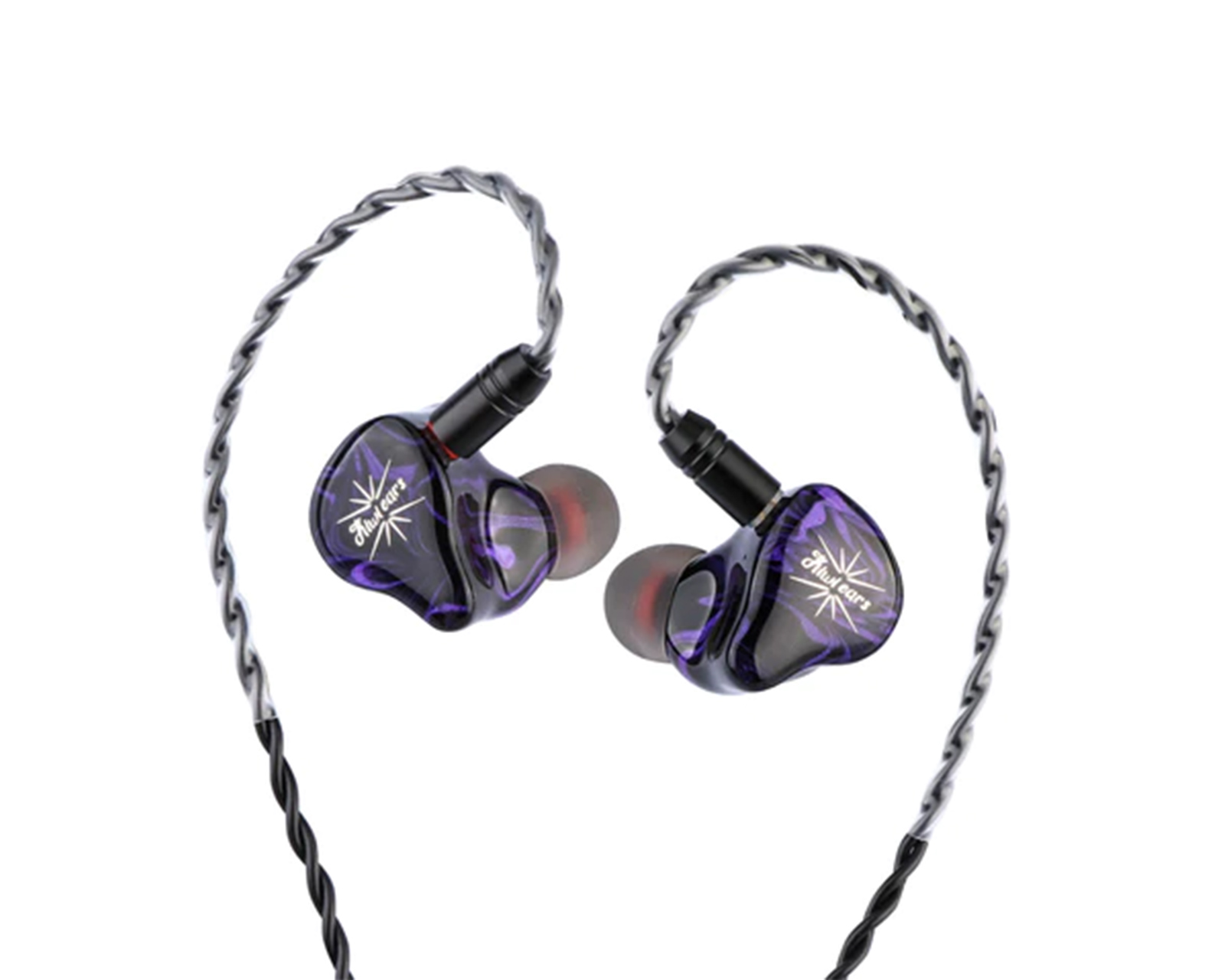 Kiwi Ears Quartet IEM Headphones - Purple - MaxGaming.com