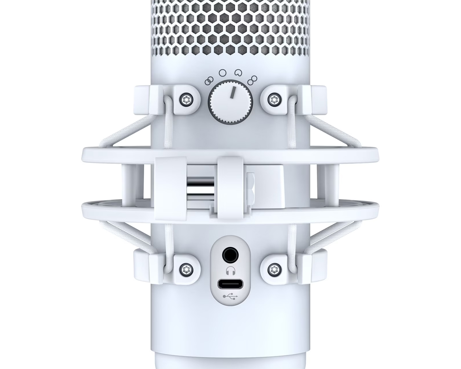 HyperX QuadCast S RGB Microphone - White - MaxGaming.com