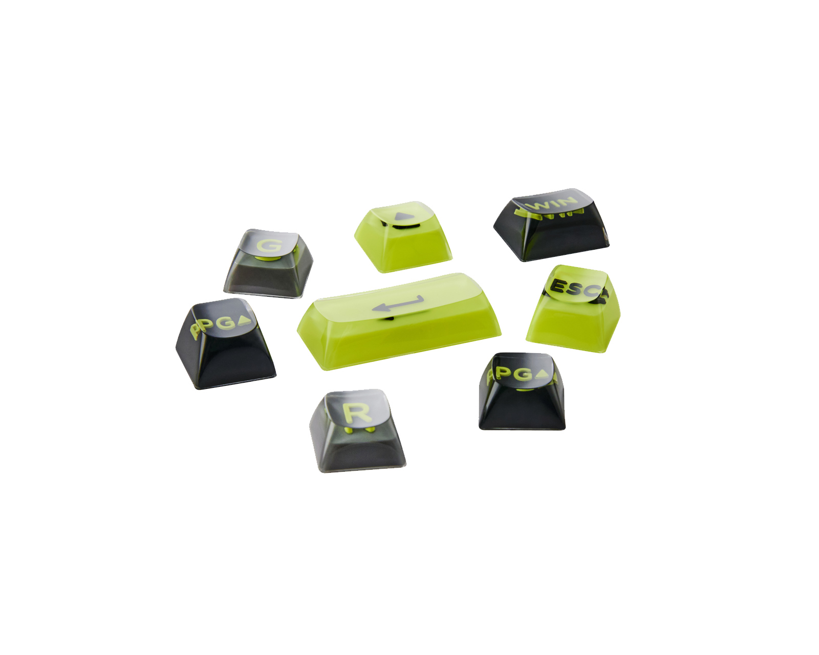 Pulsar 3D Polycarbonate Keycaps - Acid Rewind Limited