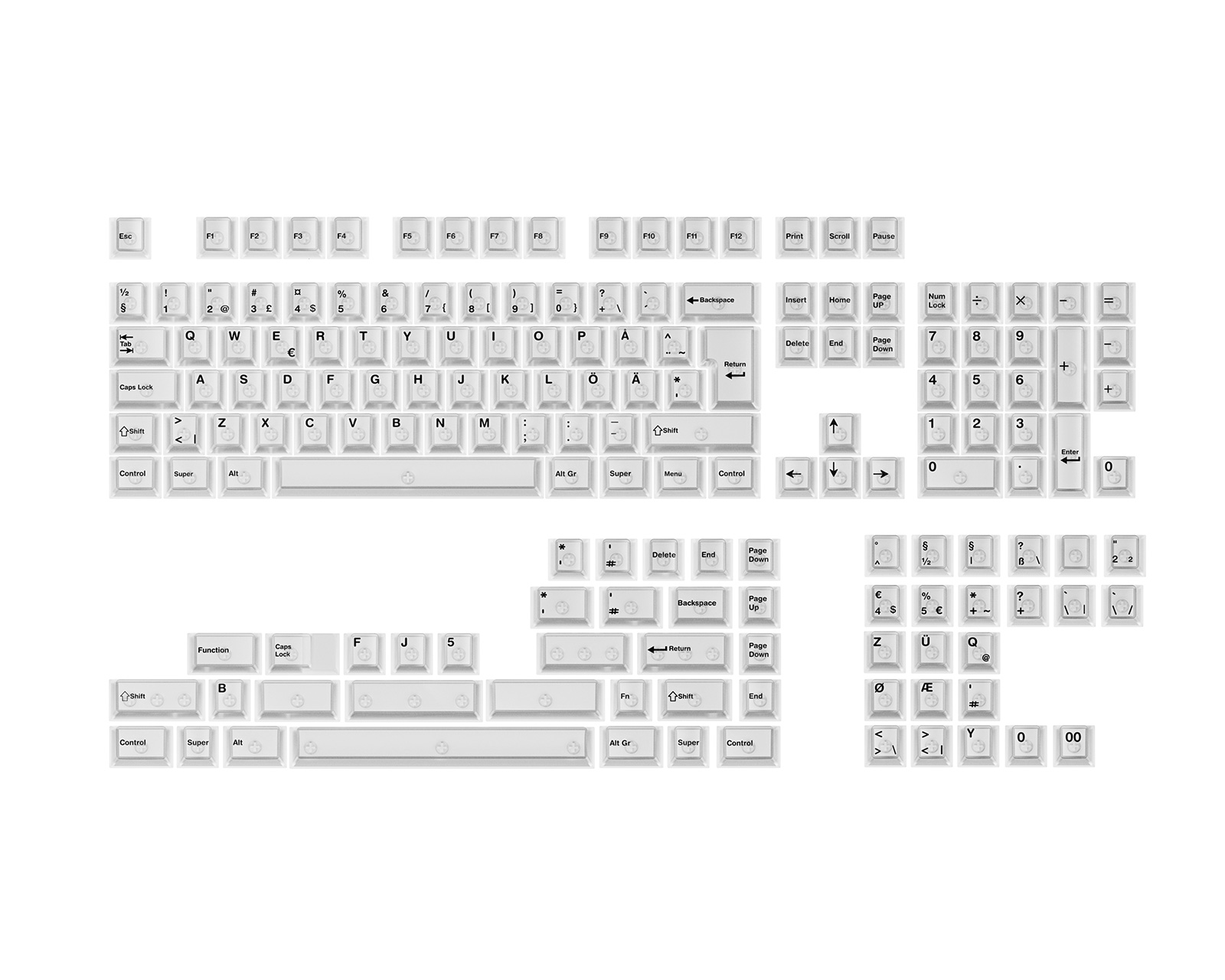 MaxCustom Clarity Keycap Set - MaxGaming.com