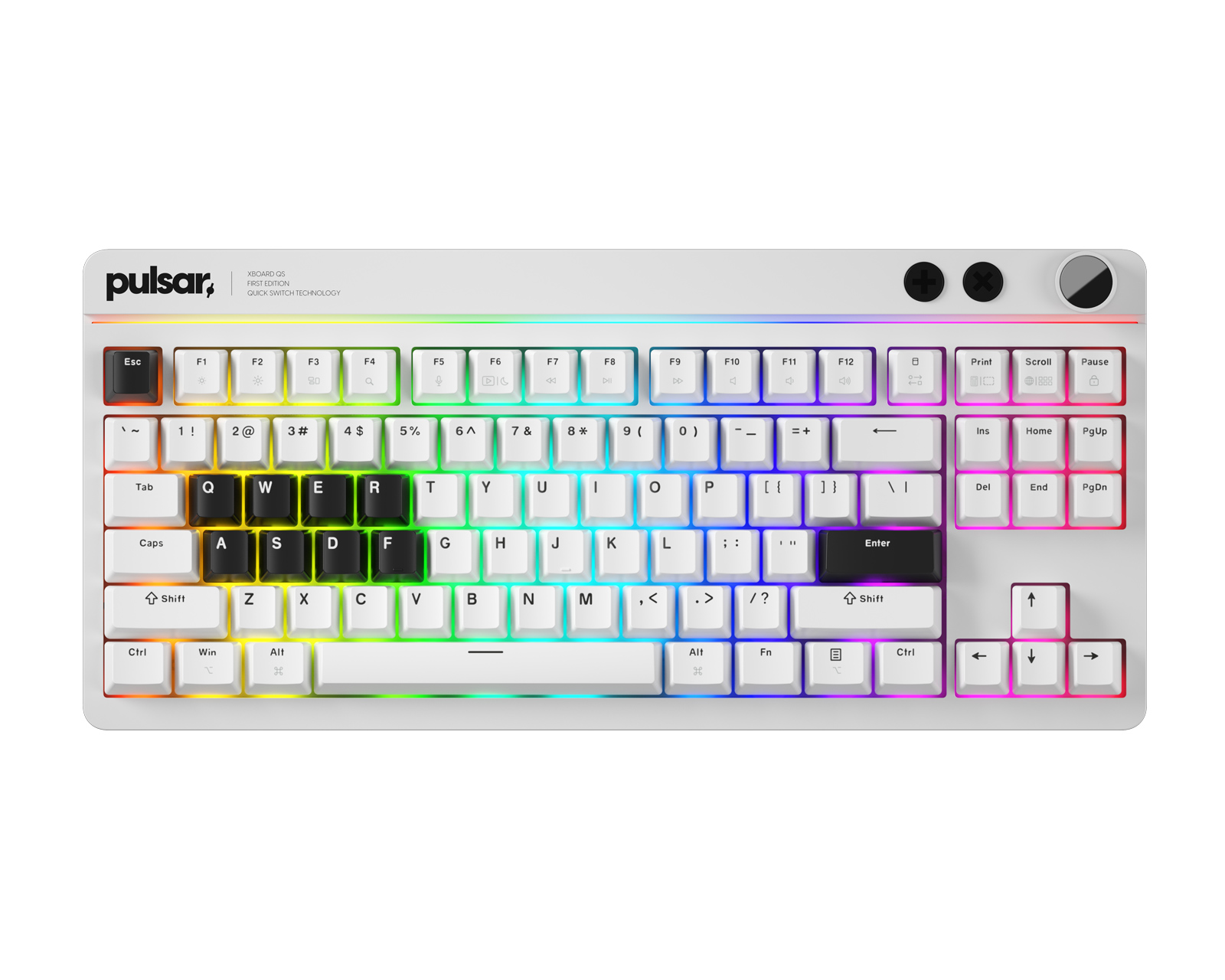 Pulsar Xboard QS Mechanical Keyboard - White - MaxGaming.com