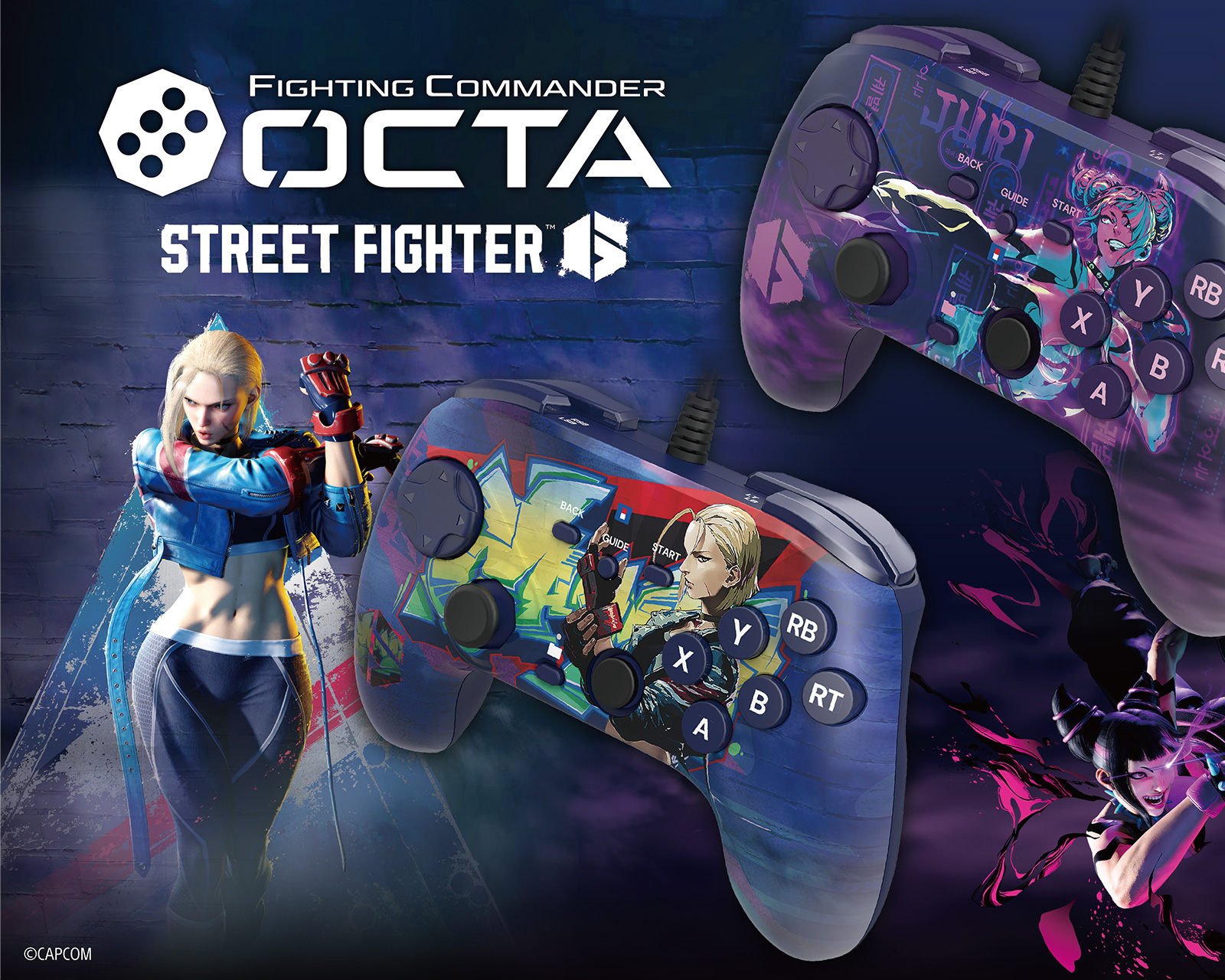 HORI Fighting Commander OCTA ストリートファイター HORI Fighting Commander OCTA (Street Fighter 6 Juri Edition